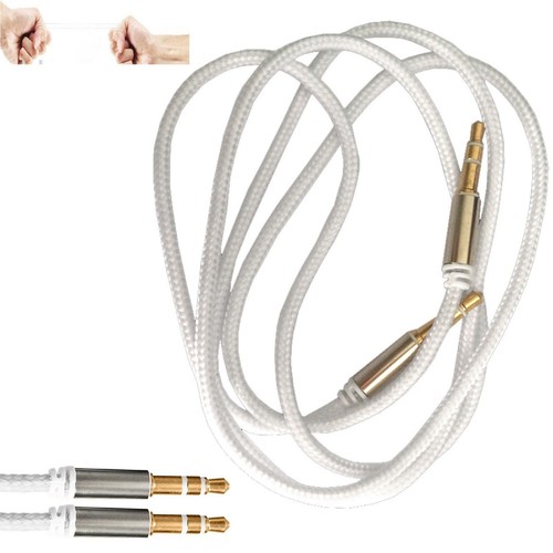 Headphone Aux Cable Audio Lead 3.5mm Jack to Jack Stereo Phone PC Car Male 1m - Picture 24 of 25