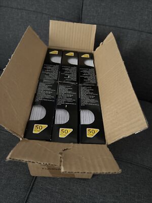 HP CD / DVD White Paper Sleeves Disc Storage Protectors 6 - 50 Count Boxes NEW