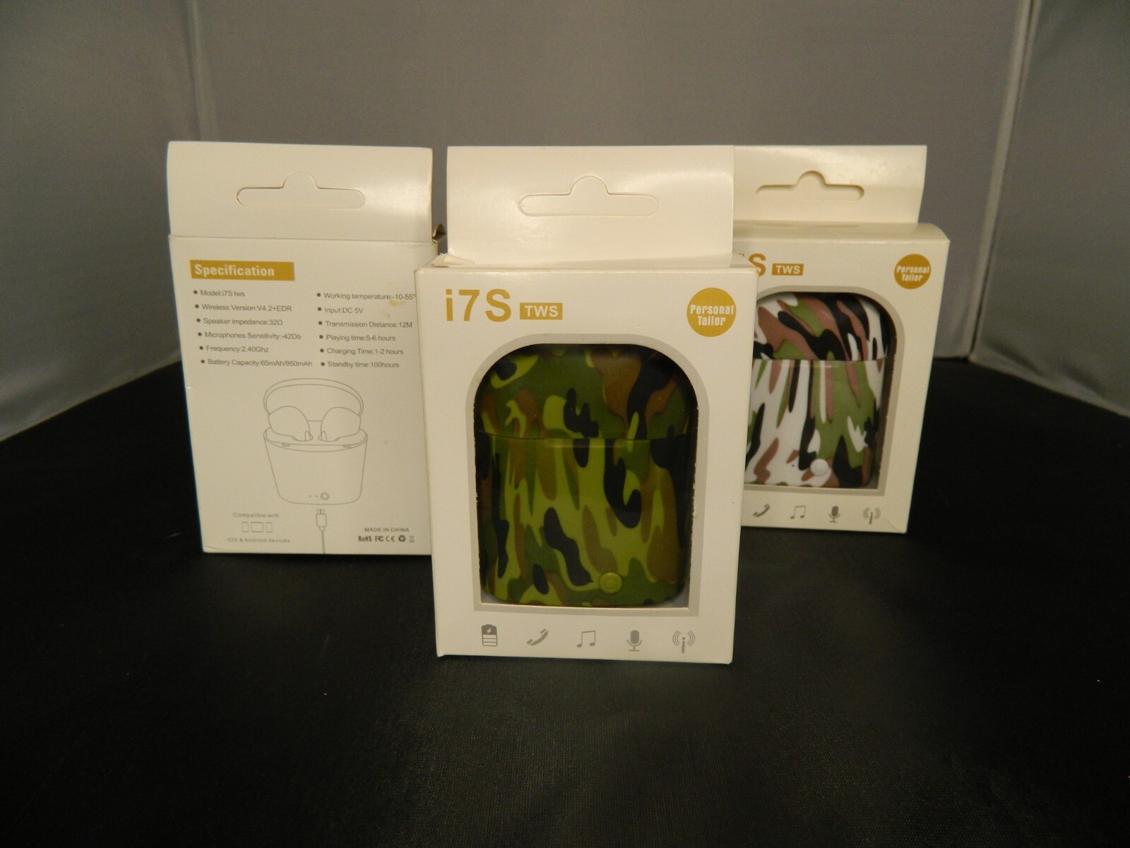 Wireless Earbuds (Bluetooth) (Camo -green)