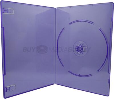 7mm Slimline Clear Purple 1 Disc DVD Case Lot | eBay