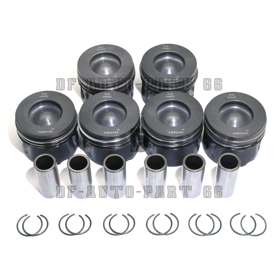 Juego de pistones y anillos de motor para Land Rover Discovery Jaguar 3.0 V6 diésel 306DT Foto 4 de 4