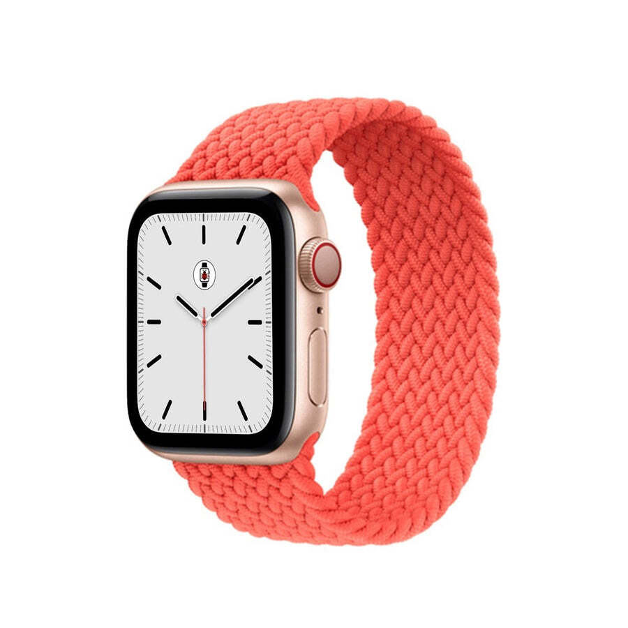 Apple Watch Braided Solo Loop 40mm Electric Orange Size MJJ63AM/A
