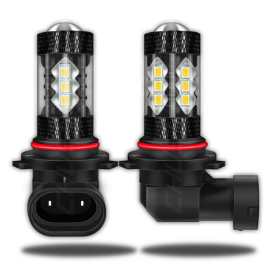 2x 9145 LED Fog Light Bulbs 3000K Replace Halogen for Dodge Charger 2006  -2009