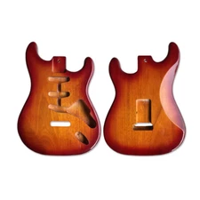Mahogany New Guitar Body replacement SSS Style Yellow Painting Bolt on