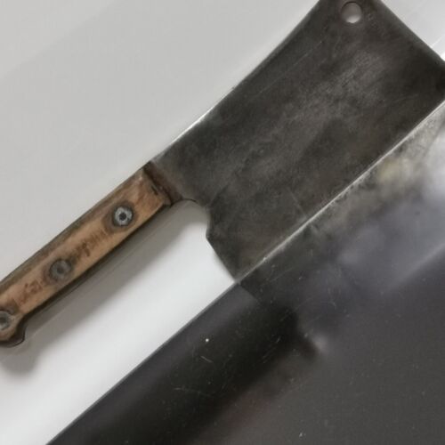Antikes Gerlach Warszawa Polen Hackbeil Metzgermesser Axt um 1800 selten Sammlerstück - Bild 5 von 10