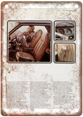 Vintage Autofolder Amerikaanse Fords 1970 Ad Retro Look Metal Sign A9413