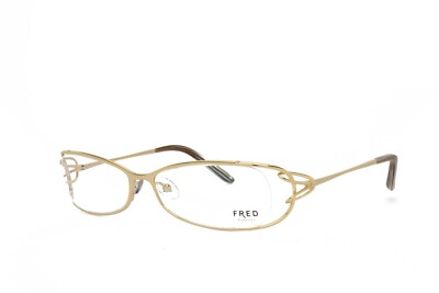 FRED Lunettes Eyeglasses frame VOLUTE O N1 006 Champagne 53-14-130 Authentic