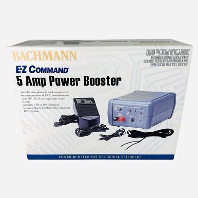 Bachmann 44910 E-Z COMMAND 5A Track Power Booster HO N O Scale Train Locomotives