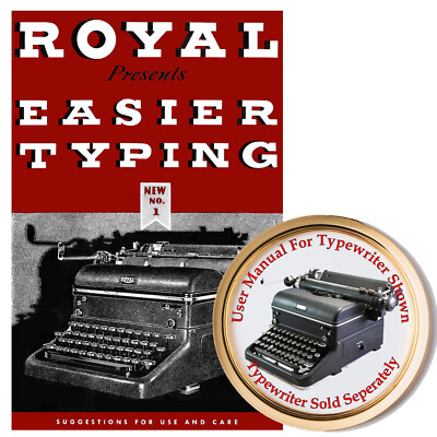 Royal KMM Typewriter User Manual Instruction Manual Owner's Manual Guide 40s VGT