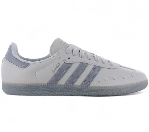 adidas Originals SAMBA Leather OG - Herren Sneaker Leder Grau JI3207 Schuhe NEU