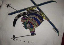 VTG Vintage Kliban Cats Ski sweatshirt art crazyshirt hawaii