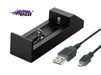 Efest PRO C1 effizientes 1-Schacht-Schnelladegerät für Li-Ionen Akkus