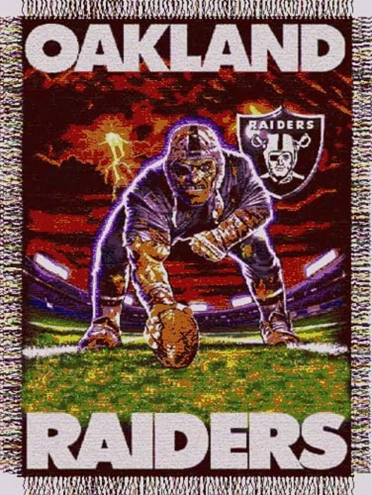 Oakland raiders throw blanket sale