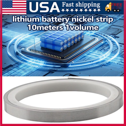 10m Pure Nickel Plate Strip Sheet Tape For DIY Li 18650 Battery Spot Weld Tool