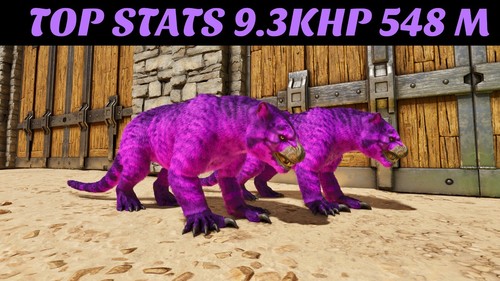 ARK ASCENDED OFFICIAL PVE - THYLACOLEO SOLID COLOR #79 #204 #48 - Paire De Bébés - Neuf