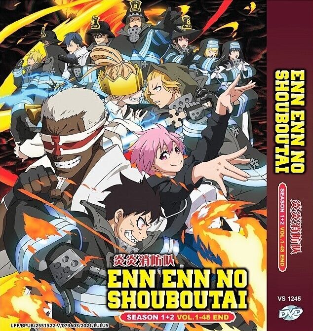 Fire Force Enn Enn no Shouboutai Complete Anime Season 1 &2 DVD English  Dubbed