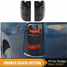 Smoked Black Tail Light Lamp Cover Guard Trim For RAM 1500 2019-2024 Accessories