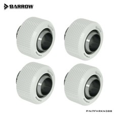 4 Pcs Barrow 10/13 10mm/13mm 3/8" ID 1/2" OD Soft Tubing Fitting TFHRKN38B White