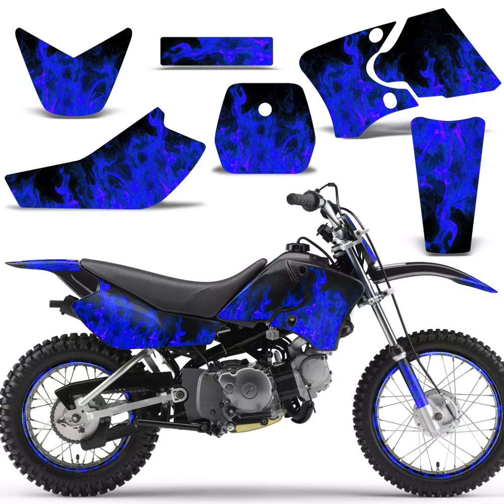Graphic Kit for Yamaha TTR90 E TTR 90 Dirt Bike Stickers MX Decals 00 07 ICE BLU