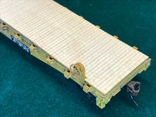 HO Scale 5 pcs Wood Decking for Athearn 50ft Flat Car Railcar Trailer Laser Cut