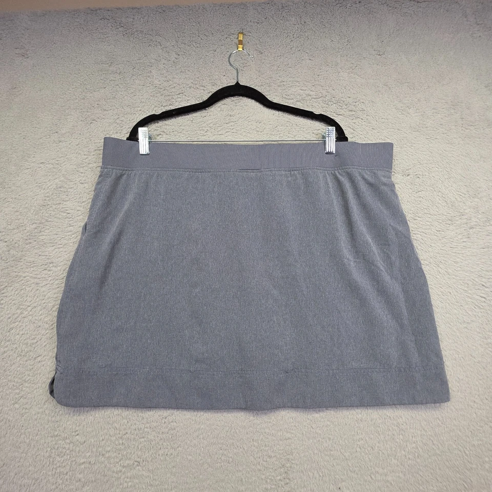 32 Degrees Skort Mujer 2X Gris Integrado Pantalones Cortos Elastizados Deportes Tenis Golf Activo Foto 3 de 4