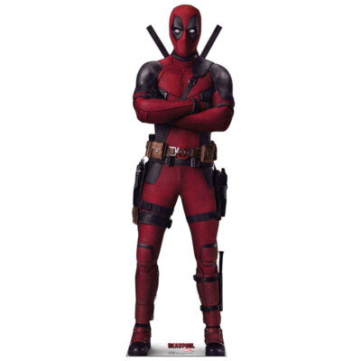 DEADPOOL Lifesize CARDBOARD CUTOUT Standup Standee Ryan Reynolds Marvel Comics