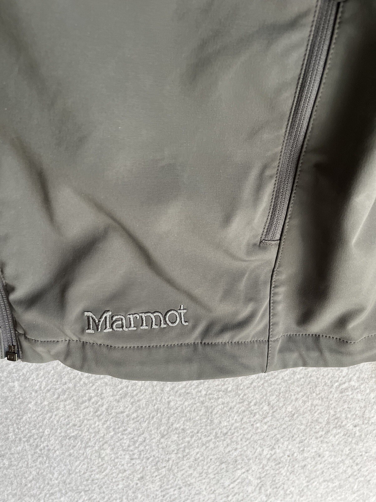 Marmot Full Zip Softshell Jacket Gray Large Gorpc… - image 4