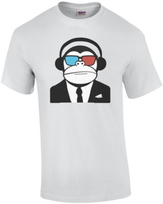 3D Ape Monkey Club Electro T-Shirt