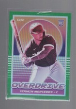YERMIN MERCEDES 2021 PANINI CHRONICLES OVERDRIVE GREEN PRIZM ROOKIE #8 /75
