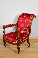 Fauteuil Napoléon III noyer