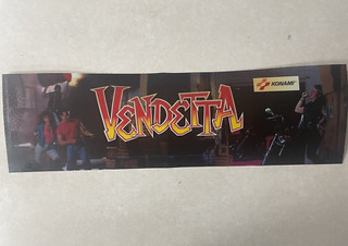 Vendetta Arcade Marquee Konami Original