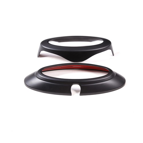 Matte Black Front & Rear Car Logo Emblem Badge Ring Cover For Ford Maverick 2022