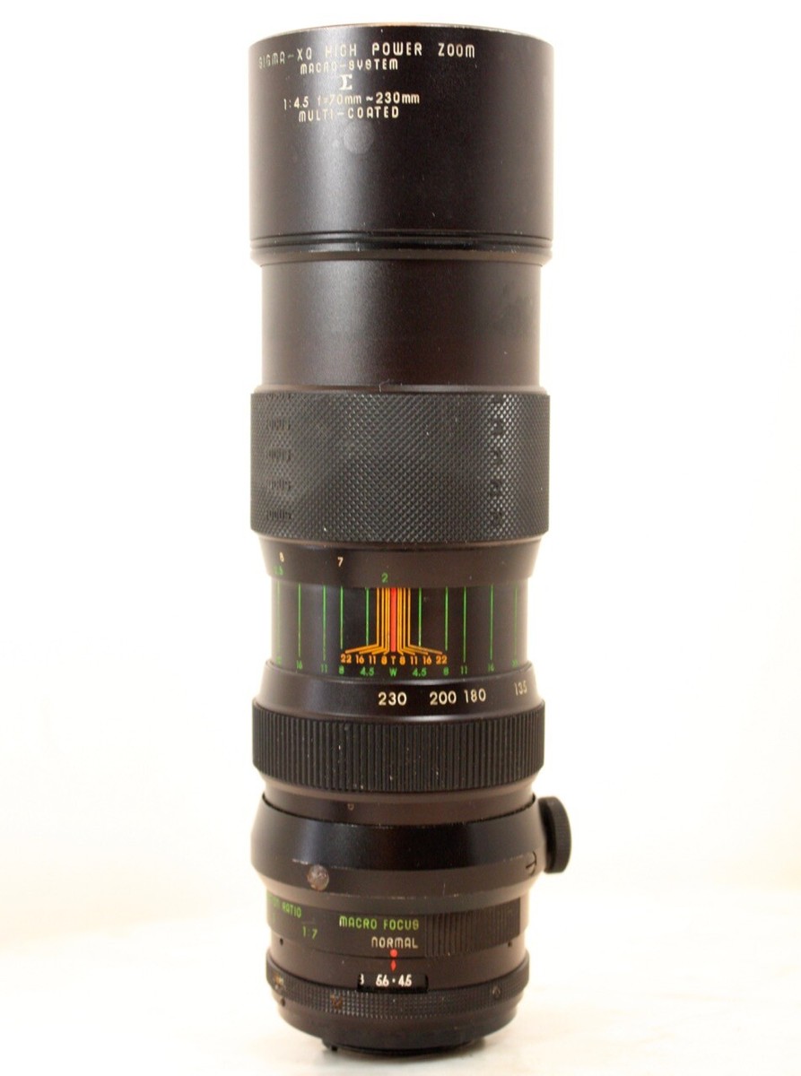 SIGMA XQ High Power Zoom Lens. 70mm-230mm f4.5 Macro M42 Screw
