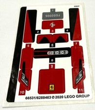 Lego New Sticker Sheet ONLY for Set 76895 Ferrari F8 Tributo