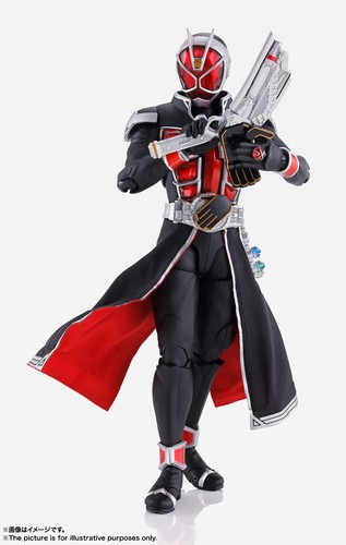 Bandai S.H.Figuarts Shinkoccou Seihou Kamen Rider Wizard Flame Style 10th Ver SH - Picture 6 of 8
