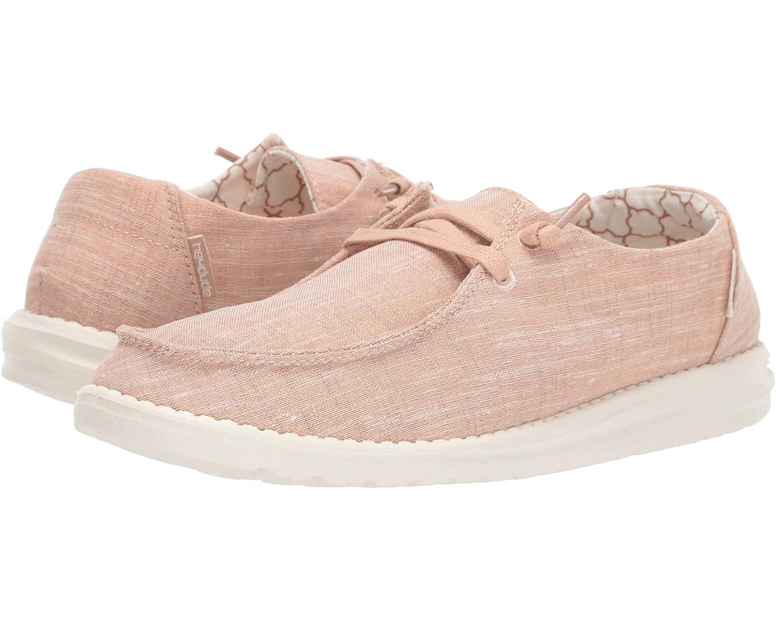 Hey Dude Wendy Women's Canvas Shoes Sneaker Sparkling Rose Gold Size 8 US |  eBay