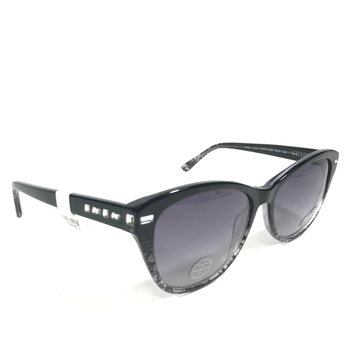 Bebe JET LACE Black Sunglasses bebe BB7254 Sunglasses Women Jet Lace 56mm New 100  main image 4