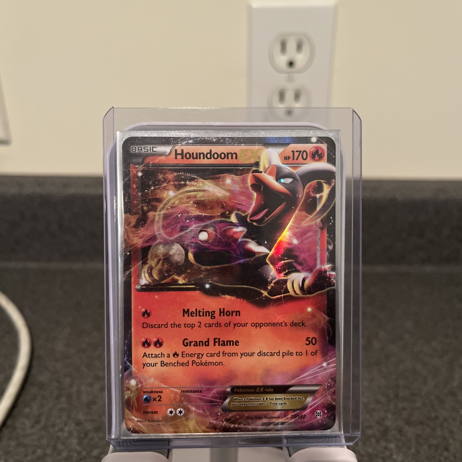 Houndoom EX 21/162 BREAKthrough NM Ultra Rare Pokemon Card