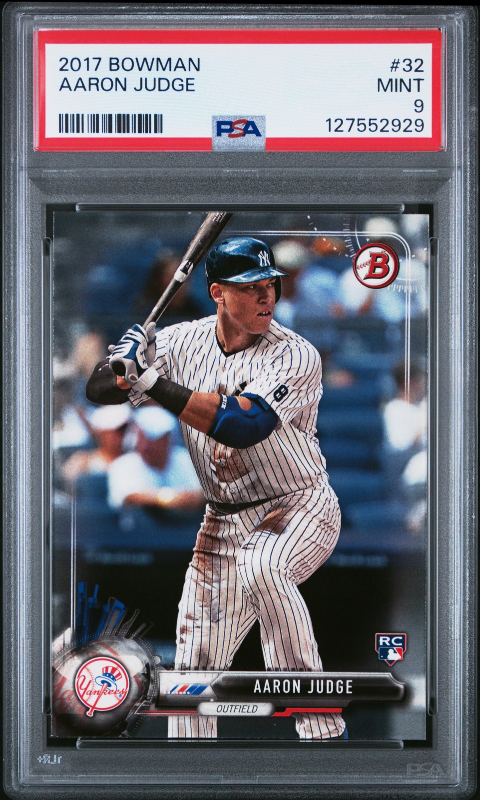 2017 BOWMAN #32 AARON JUDGE PSA 9