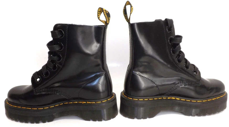 Dr. Martens Smooth Leather MOLLY platform Boots - Ladies Size 8 - Image 4 of 4