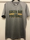 NEW Men’s NFL Team Apparel Green Bay Packers Football T-Shirt Gray Size Medium — photo 1