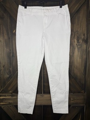 Old Navy Women s White Size 14 Tall Pixie Skinny Cropped Jeans