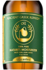 Ancient Greek Remedy Unscented Organic Face and Body Oil made of Olive and....,