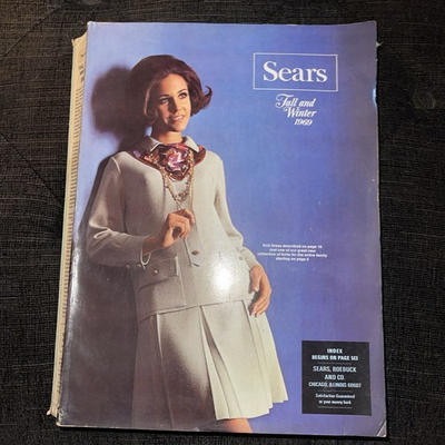 #ad 1969 Sears Catalog Vintage Fall Winter Original Multi Color Collectible $41.99