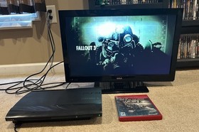 Sony PlayStation 3 PS3 Super Slim Console CECH-4201A w/ 2 Games & 2 Controllers