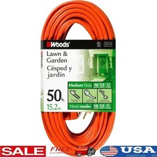 16 Gauge Outdoor Extension Cord Weatherproof Heavy Duty Power Cable Jobsite Yard