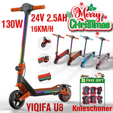 130W YIQIFA U8 Kinder-Elektroroller 24V 2.5AH Klappbar E-Scooter LED 16km/h …