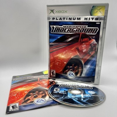 Need For Speed Underground Xbox Platinum Hits Complete Case Manual Racing Game E