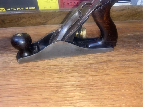 Antique STANLEY no. 3 Type 9  (1902-1907) Fine Woodworking Tool Hand Plane NR