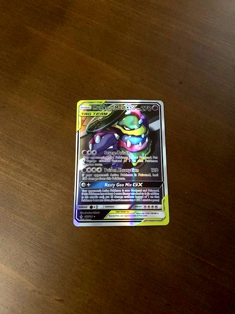 MUK & ALOLAN MUK GX HP270 TAG TEAM CUSTOM HOLO FAN ART POKEMON CARD 197/214